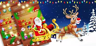 Wooden Merry Christmas theme