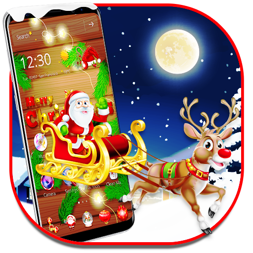 Wooden Merry Christmas theme