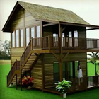 Wooden House Design-icoon