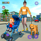 ikon Game Ibu Keluarga Virtual 3d