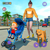 ikon Game Ibu Keluarga Virtual 3d