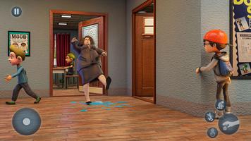 Scare Scary Bad Teacher 3D - Spooky & Scary Games ảnh chụp màn hình 3