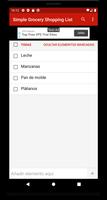 Lista de compras de comestible Poster