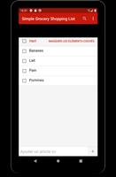 Liste d'épicerie simple capture d'écran 2
