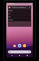 Liste d'épicerie simple capture d'écran 3