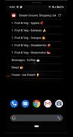 Simple Grocery Shopping List screenshot 3