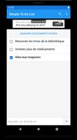 Liste, rappel et widget simple Affiche