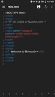 Notepad Plus - HTML JavaScript capture d'écran 1