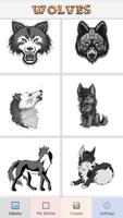 Wolf Color by Number - Wolf Pixel Art скриншот 2