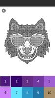Wolf Color by Number - Wolf Pixel Art capture d'écran 3