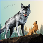 Wolf Family Survival World 3D icône