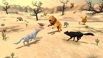 Wolf Family Survival World 3D captura de pantalla 1