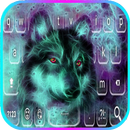 Blue Wolf Keyboard Background APK