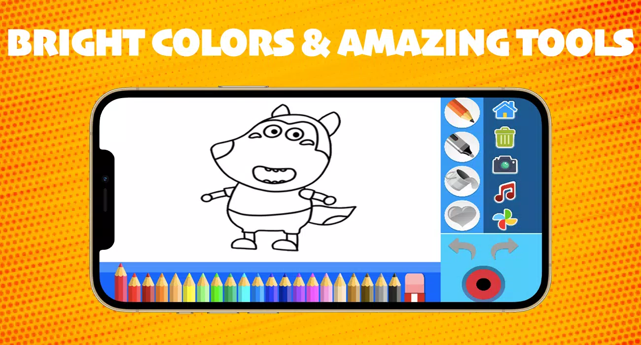 Wolfoo e Lucy para colorir