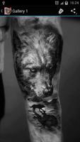 Poster Wolf Tattoo