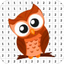 Симпатичный цвет совы по номеру - Pixel Art APK