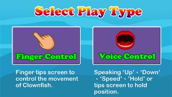 Voice control clownfish Affiche
