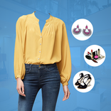 Woman Jeans Photo Suit Editor