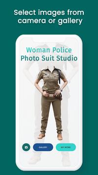 Woman Police Photo Suit Studio poster