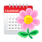 Agenda féminin(calendrier) icône