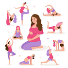 Pregnancy Yoga Workout at Home ไอคอน