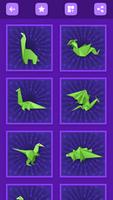 Dinossauros dragões de origami imagem de tela 2