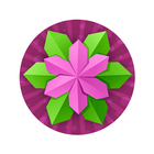 Origami çiçekler simgesi