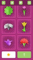 Bunga dan tumbuhan origami syot layar 2