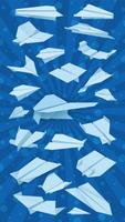Оригами летающих самолётов постер