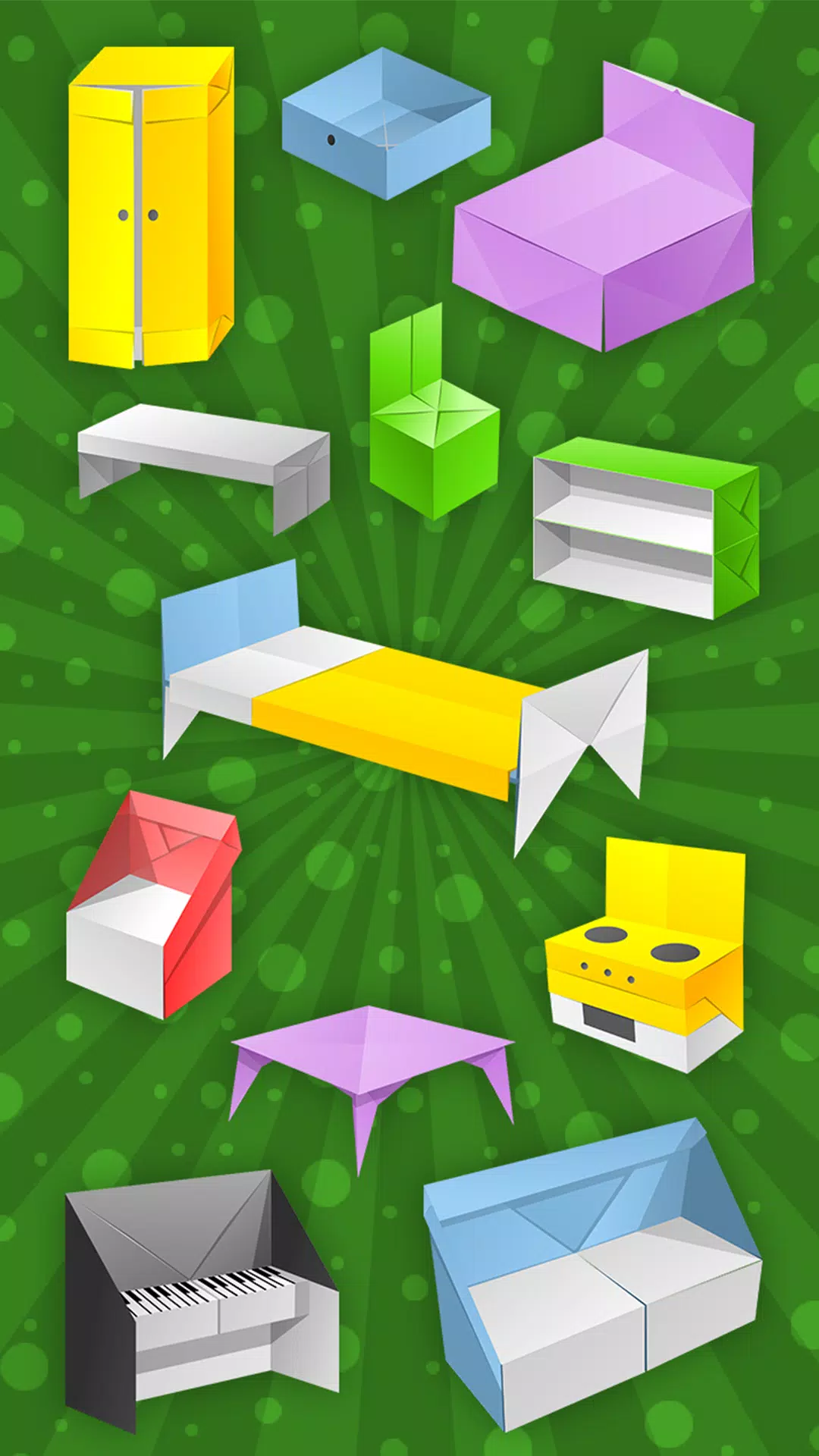 Origami-Möbel aus Papier APK für Android herunterladen
