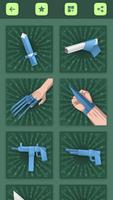 Instruções de armas de origami imagem de tela 2