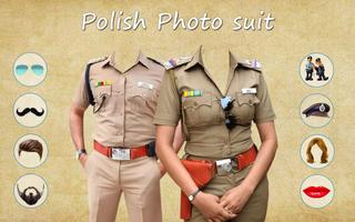 Woman Police Photo Suit Editor poster