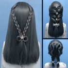 Girls Hairstyle Step By Step icône