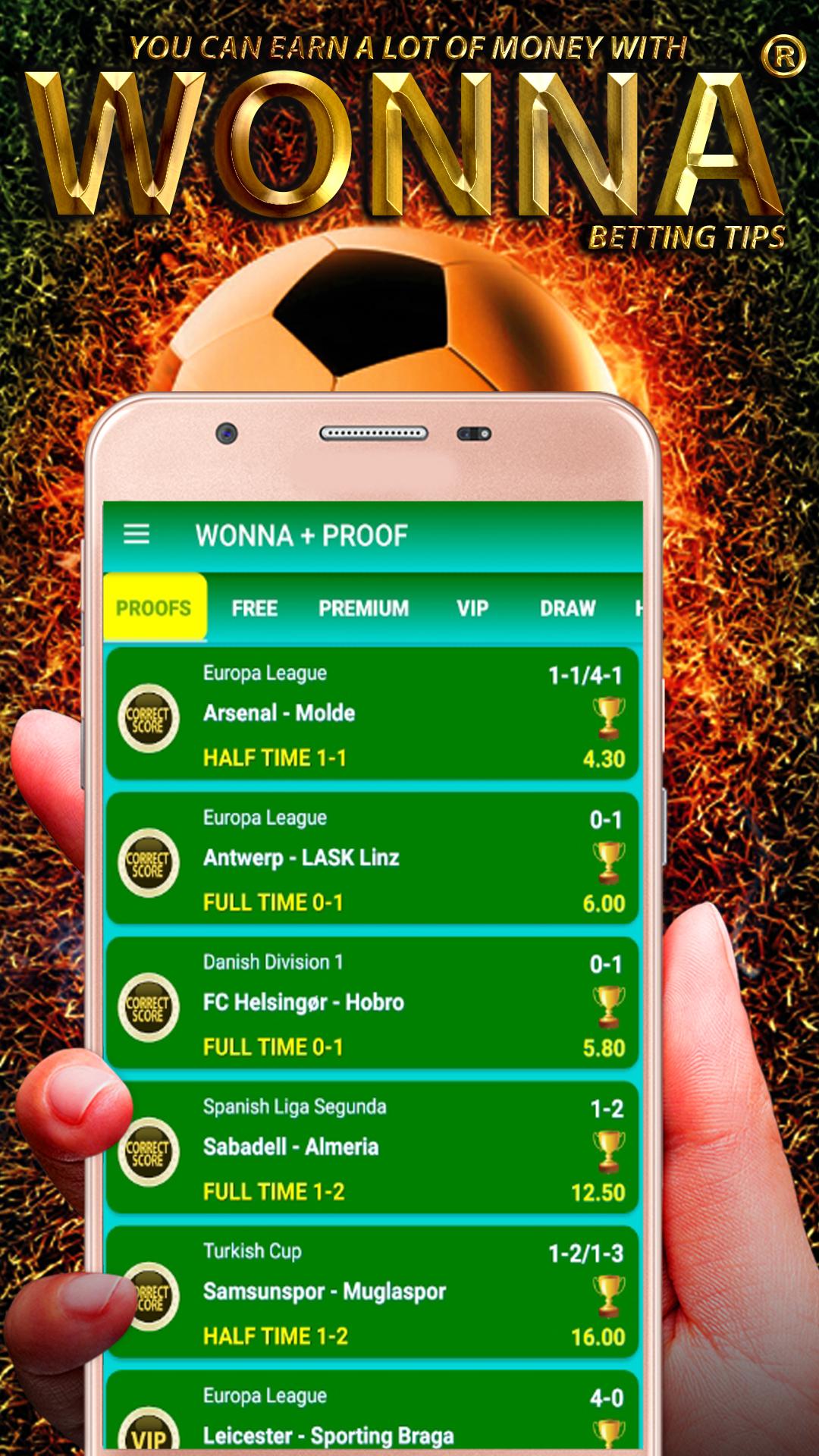 Wonna: Football Betting Tips for Android - APK Download