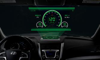 عداد السرعة GPS الملصق