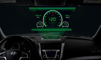 GPS Speedometer HUD - Odometer poster
