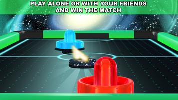 Air Hockey - Eis zu Glow Alter Plakat
