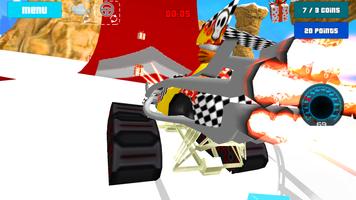 Cat Race Car Snow Drift Stunts Ekran Görüntüsü 2