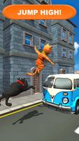 Cat Subway Run: Leo Cat vs Dog imagem de tela 1