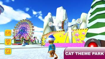 Cat Theme & Amusement Park Ice Affiche
