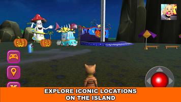 1 Schermata Halloween Cat Theme Park 3D