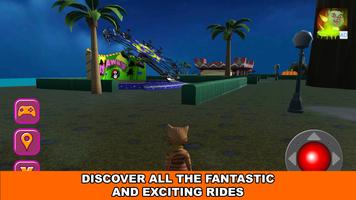 2 Schermata Halloween Cat Theme Park 3D