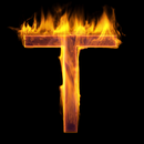 Fire Letter T Live Wallpaper APK