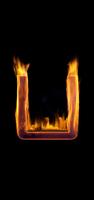 Fire Letter U Live Wallpaper screenshot 1