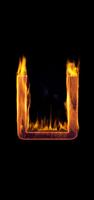 Fire Letter U Live Wallpaper screenshot 3