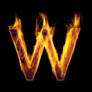 Fire Letter W Live Wallpaper APK
