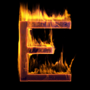 Fire Letter E Live Wallpaper APK