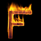 Fire Letter F Live Wallpaper icon
