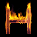Fire Letter H Live Wallpaper APK