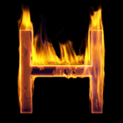 Fire Letter H Live Wallpaper-icoon